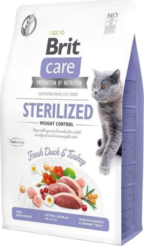 Brit Care Cat Grain Free STERILISED - WEIGHT CONTROL Duck and Turkey 400 g