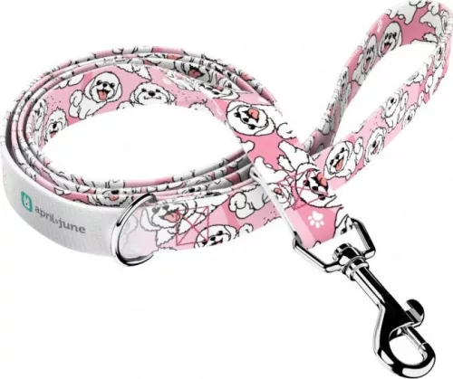 April&June Bolognese rózsaszín póráz