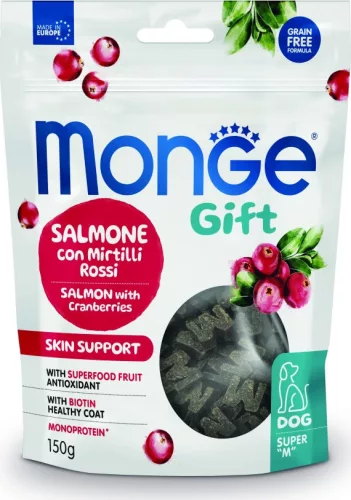 Monge GIFT Dog Bőr- és szőrápoló - Lazac és vörösáfonya 150 g