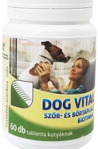 Dog Vital szőr- és bőrtápláló biotinnal 60 db