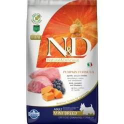   N&D Dog Grain Free bárány & áfonya sütőtökkel adult mini 2,5 kg