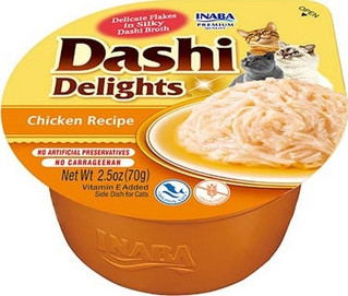 Inaba Cat Dashi Delights nedves macskaeledel - csirke 70 g