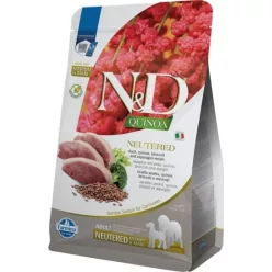   N&D Quinoa Dog Kacsa, brokkoli & spárga adult neutered medium & maxi 2,5 kg
