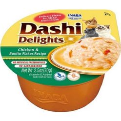   Inaba Cat Dashi Delights nedves macskaeledel - csirke, bonito pehely 70 g
