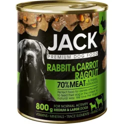 Jack kutya konzerv ragu nyúl-répa 800 g