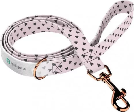 April&June Szivecskés póráz lila