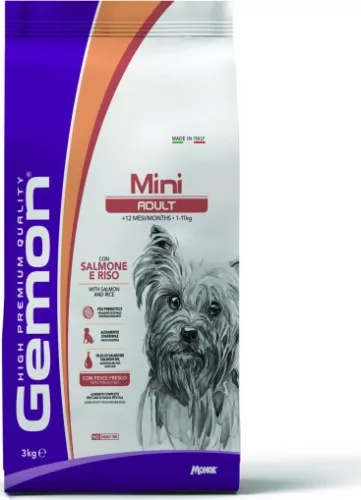 Gemon Dog Mini Adult Lazac-rizs 3 kg