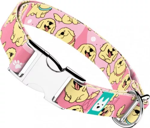 April&June Golden Retriever rózsaszín nyakörv