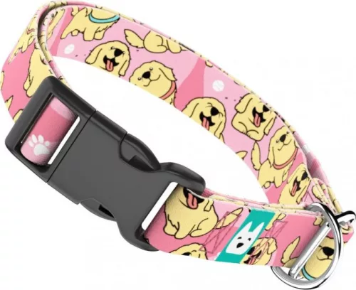 April&June Golden Retriever rózsaszín nyakörv