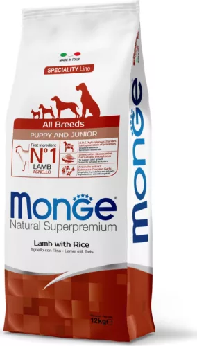 Monge Dog Speciality Line All Breeds Bárány & rizs - Puppy 12 kg