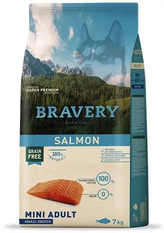 Bravery Salmon Mini Adult Small Breeds kutyatáp 7 kg 