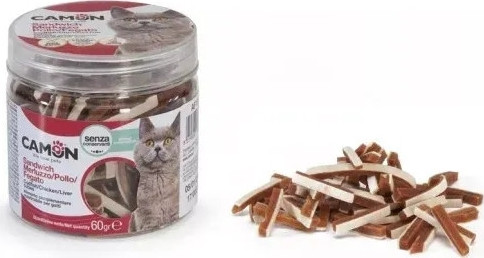 Camon snack csirkés, májas, tőkehalas szendvics taurinnal 60 g