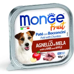 Monge Dog Fruit Paté&Chunkies bárány-alma 100 g