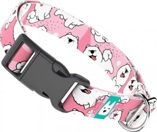 April&June Szamojéd rózsaszín nyakörv