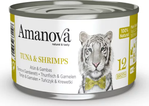 AmaNova Cat P12 Canned Tuna & Shrimps Broth 70 g