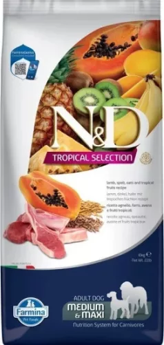 N&D Tropical Selection Dog Lamb Adult medium/maxi 10 kg