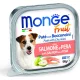Monge Dog Fruit Paté&Chunkies lazac-körte 100 g KARTON - 4 db