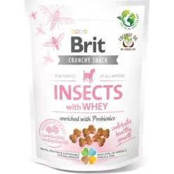   Brit Care Dog Crunchy Cracker Puppy Insects with Whey and Probiotics 200 g