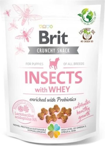 Brit Care Dog Crunchy Cracker Puppy Insects with Whey and Probiotics 200 g