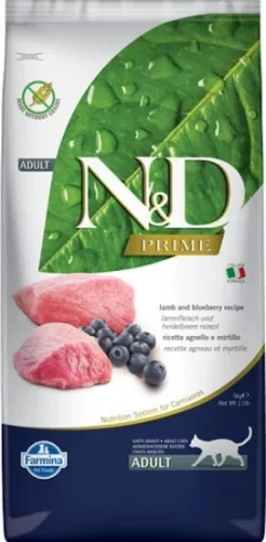 N&D Cat Prime bárány & áfonya adult 10 kg