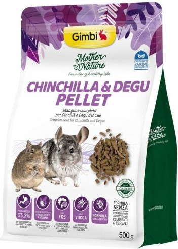 Gimbi Mother Nature Chinchilla&Degu pellet 500 g