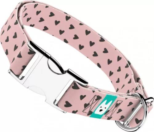 April&June Szivecskés nyakörv rózsaszín 