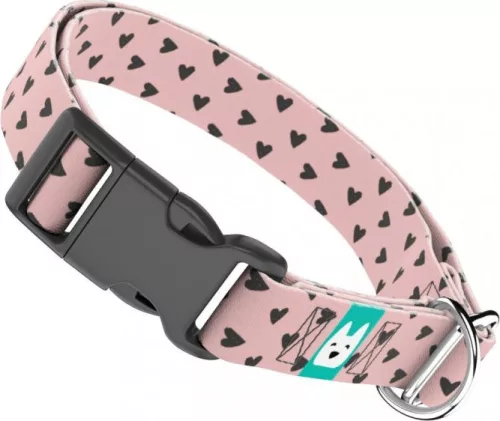 April&June Szivecskés nyakörv rózsaszín 