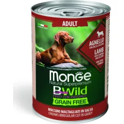   Monge BWild Grain Free Dog Bárány sütőtökkel és cukkinivel 400 g 