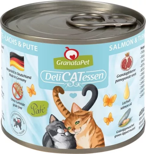 GranataPet Delicatessen konzerv lazac és pulyka konzerv 400 g