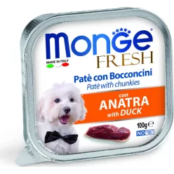 Monge Dog Fresh Paté&Chunkies kacsa 100 g