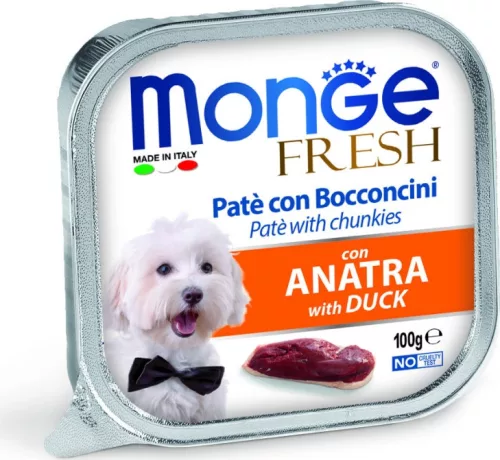Monge Dog Fresh Paté&Chunkies kacsa 100 g