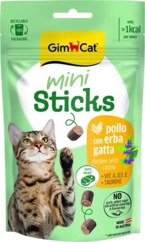 GimCat Mini Sticks csirke macskamenta 50 g