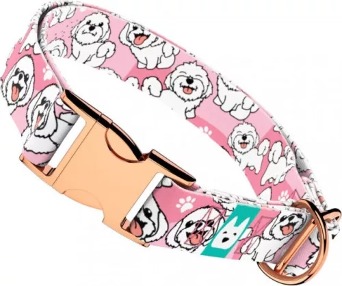 April&June Bolognese rózsaszín nyakörv