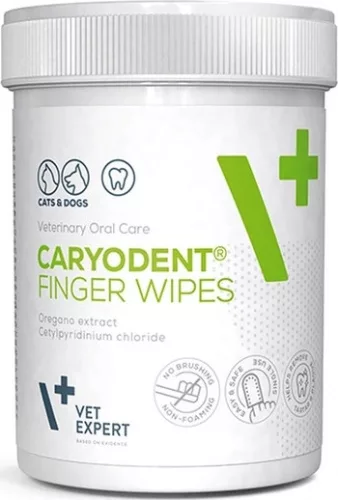 VetExpert Caryodent Finger Wipes 50 db