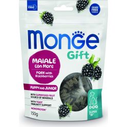   Monge GIFT Dog Puppy&Junior - Sertés és feketeribizli 150 g 