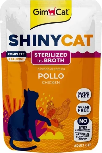 GimCat Shinycat Pollo ivartalanított macskáknak csirke 70 g