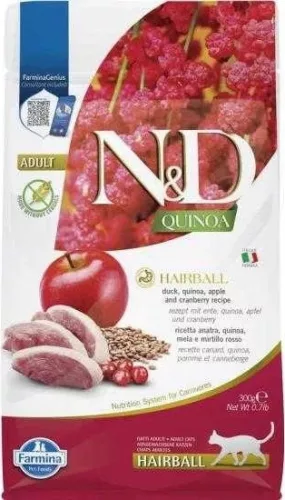N&D Quinoa Cat Hairball Adult 300 g