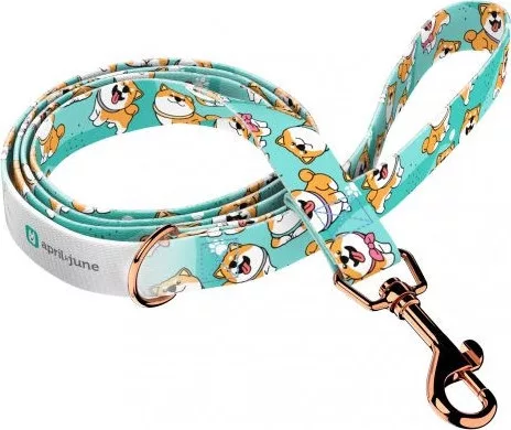 April&June Shiba Inu kék póráz