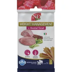   N&D Quinoa Dog Jutalomfalat Dental Weight Man. Lamb Adult Med & Max 100 g
