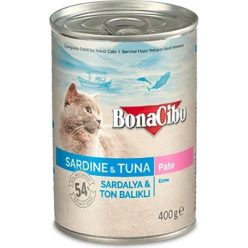 Bonacibo Canned Cats Foods Sardine & Tuna 400 g