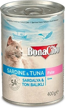 Bonacibo Canned Cats Foods Sardine & Tuna 400 g