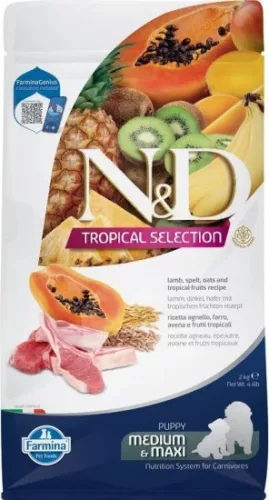 N&D Tropical Selection Dog Lamb Puppy medium & maxi 2 kg