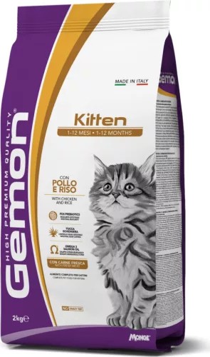 Gemon Cat  Kitten Csirke-rizs 2 kg
