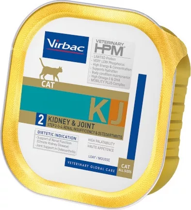 Virbac HPM DIET CAT Kidney & Joint "2" 12x85 g