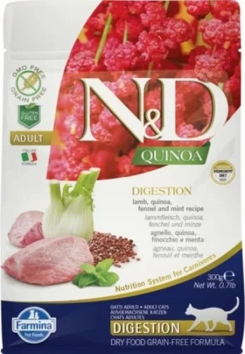N&D Cat Quinoa Digestion bárány 300 g