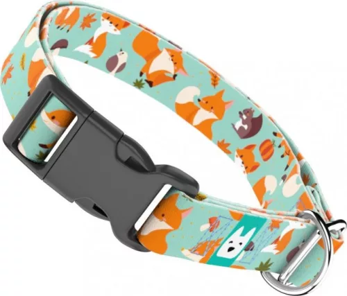 April&June Róka mintás zöld nyakörv