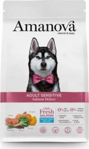 AmaNova Dog Adult Sensitive All Breeds Salmon Deluxe 10 kg