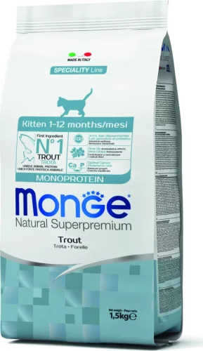 Monge Cat Speciality Line Pisztráng Monoprotein 1,5 kg
