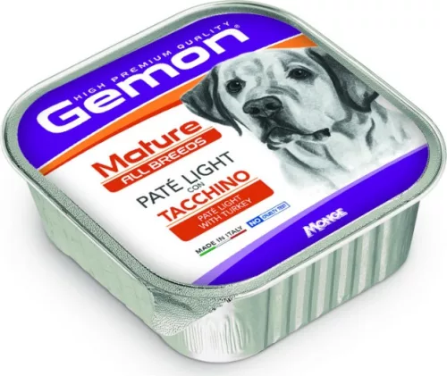 Gemon Dog Paté konzerv Mature - Light Pulyka 150 g 