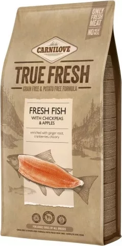 Carnilove True Fresh kutyatáp - Hal, csicseriborsó és alma 11,4 kg